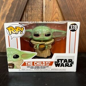 Funko POP Star Wars Mandalorian The Child with Cup Figure- 378
